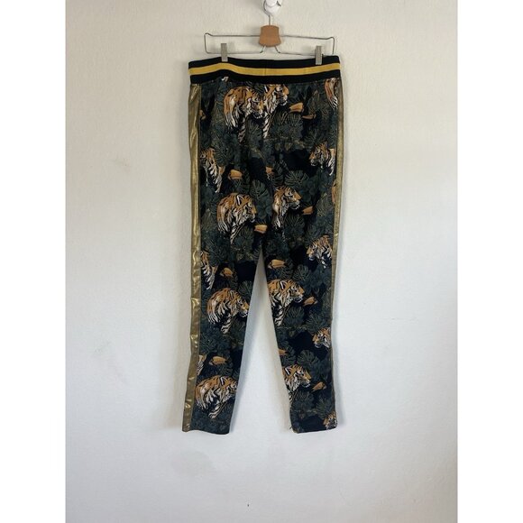 Victorious Mens Green Floral Tiger Track Pants & Jacket Track Suit Set Size 2X - Picture 15 of 16